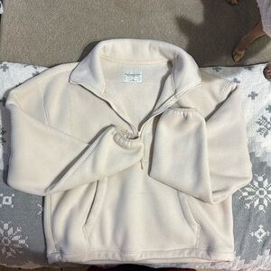 Abercrombie & Fitch Sherpa half zip jacket